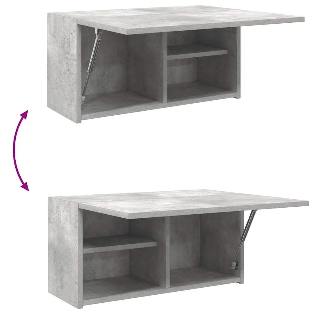 Armadietto da Bagno Grigio Cemento 60x25x30 cm in Truciolato 860061