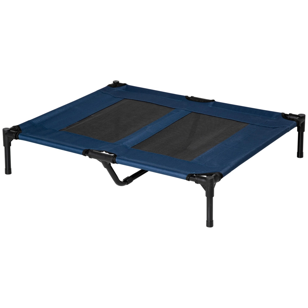 Letto Rialzato per Cane Gatto ¨C Xylo ¨C 92x76x18 cm Blu Navy