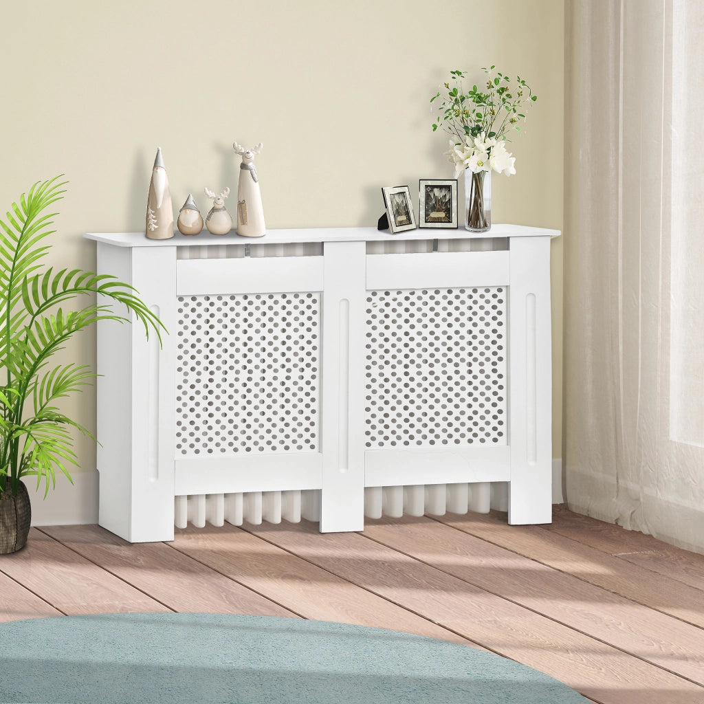 Copriradiatore ¨C Minimal ¨C Bianco MDF 111.5x19x82 cm