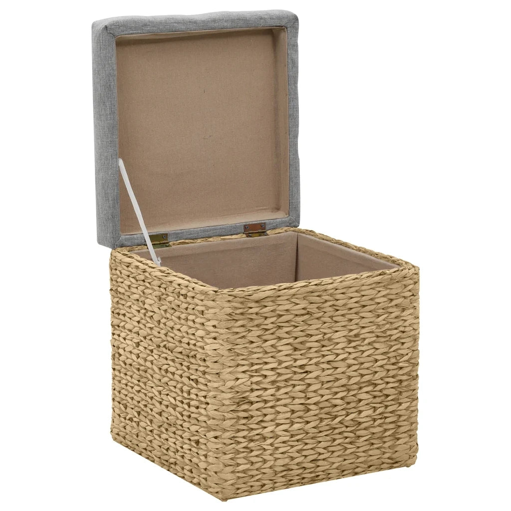Set Pouf 2 pz in Giunco Grigio 246109