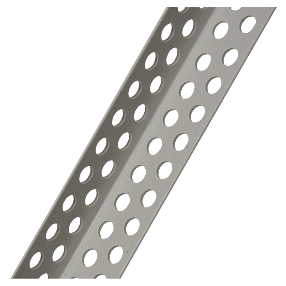 PARASPIGOLO FORATO H mt 2,5 - mm 22 x  22 colore bianco- 10 pezzi
