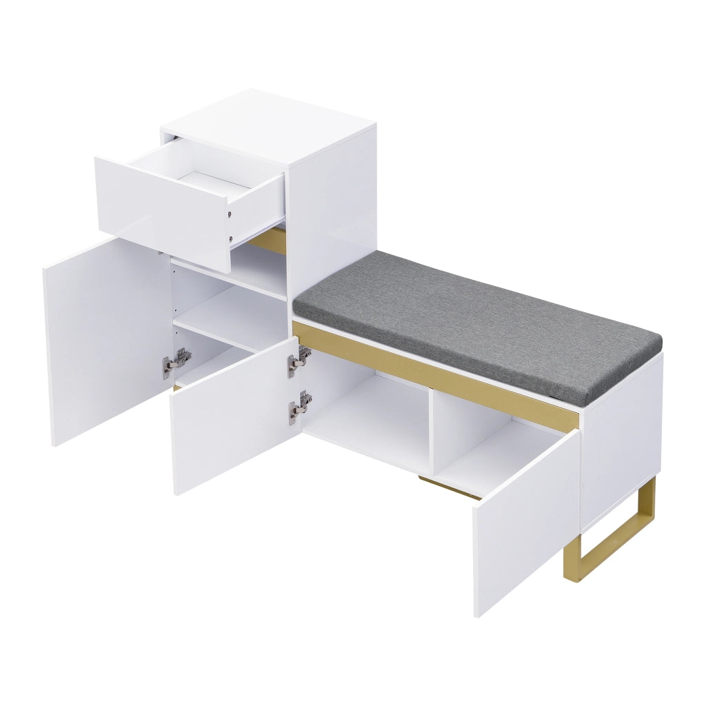 Armadio per scarpe a pi¨´ livelli - Zephmum - Con cassetti e ante, grande capacit¨¤