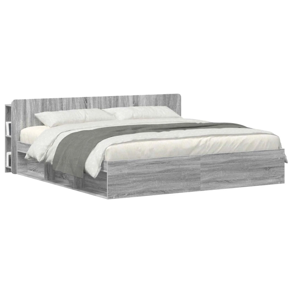 Testata del letto Grigio Sonoma Legno ingegnerizzato 8001234