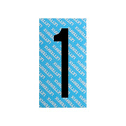 Numero Adesivo Nero Serie T80 1 Letterfix