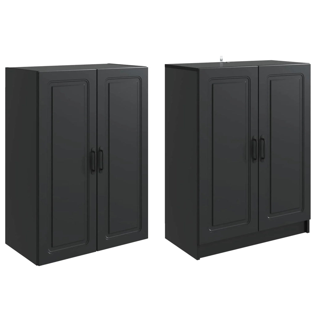 Set di armadi 2 pz Nero Legno ingegnerizzato 3416944