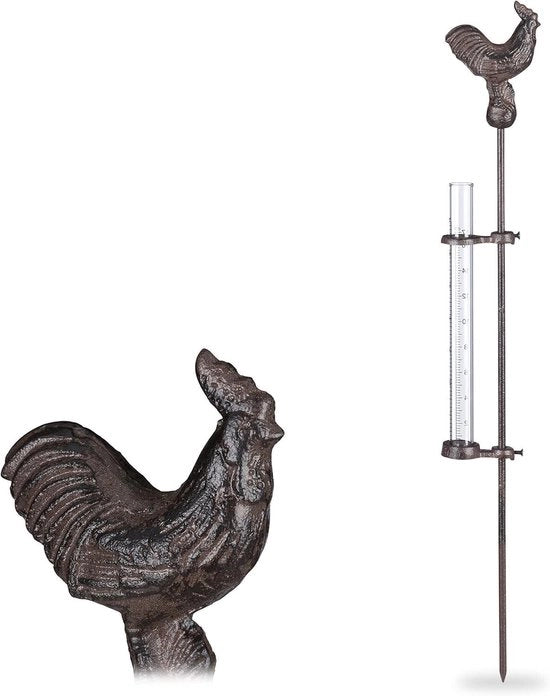 Misuratore di pioggia per giardino decorativo 17cm - Metallo bronzo