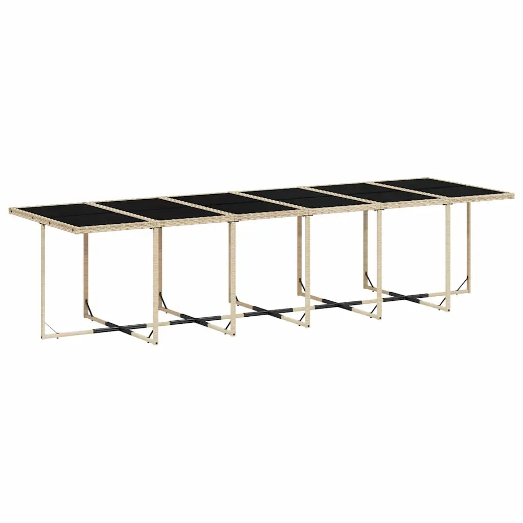 Set Pranzo da Giardino 17 pz con Cuscini Beige Misto Polyrattan 3278195