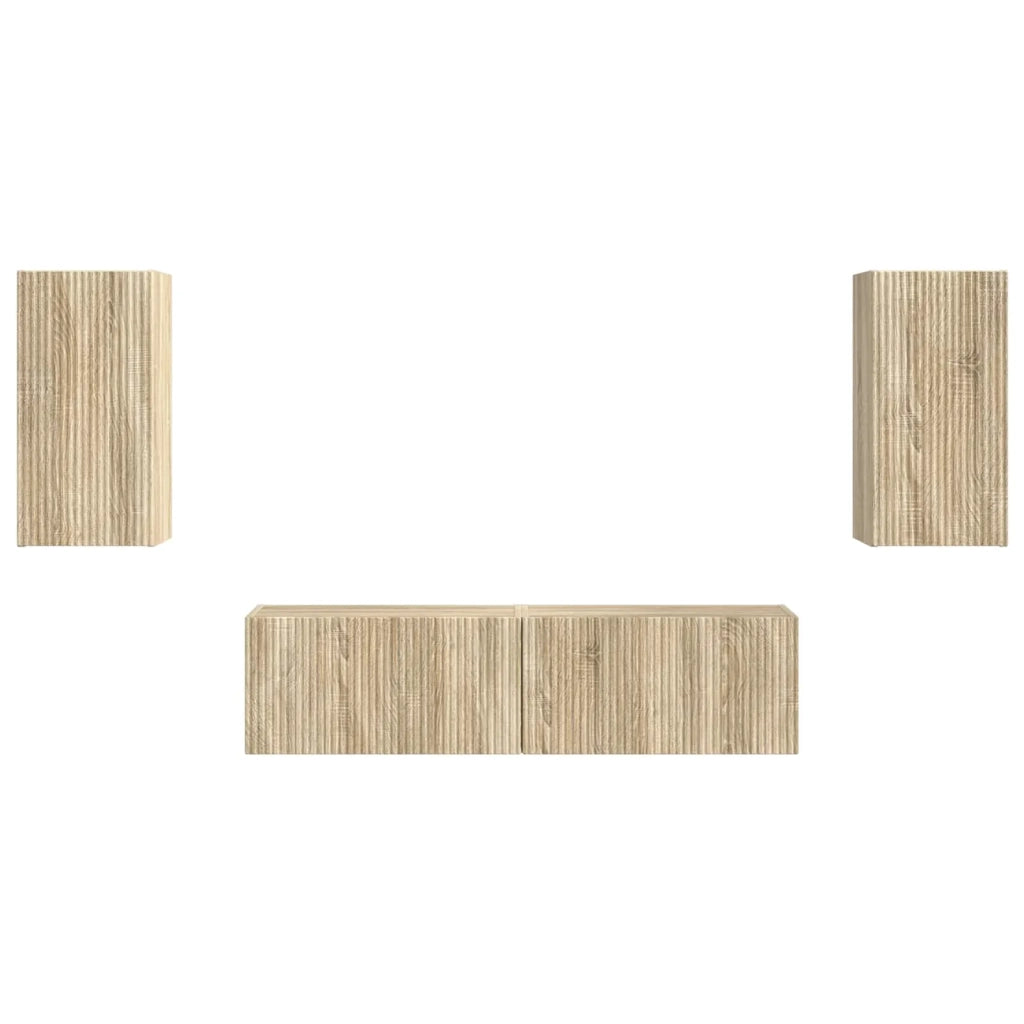 Set mobile TV 4 pcs Rovere Sonoma Legno multistrato