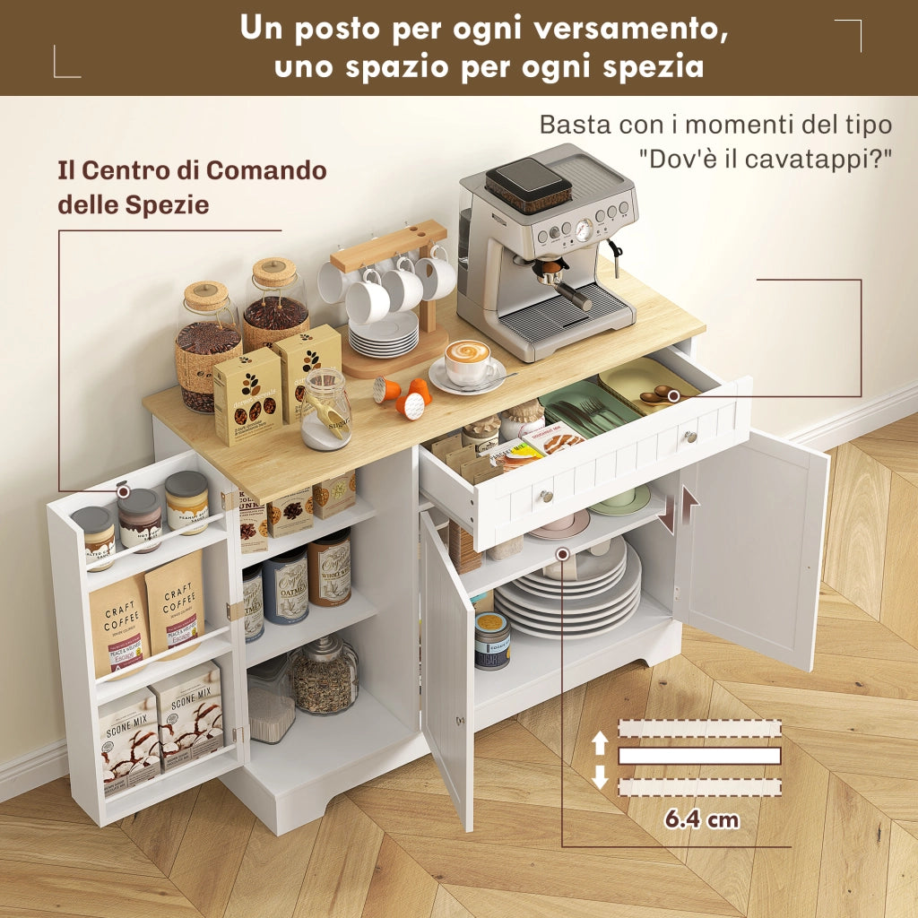 Credenza con Cassetti ¨C zephmum ¨C Bianco