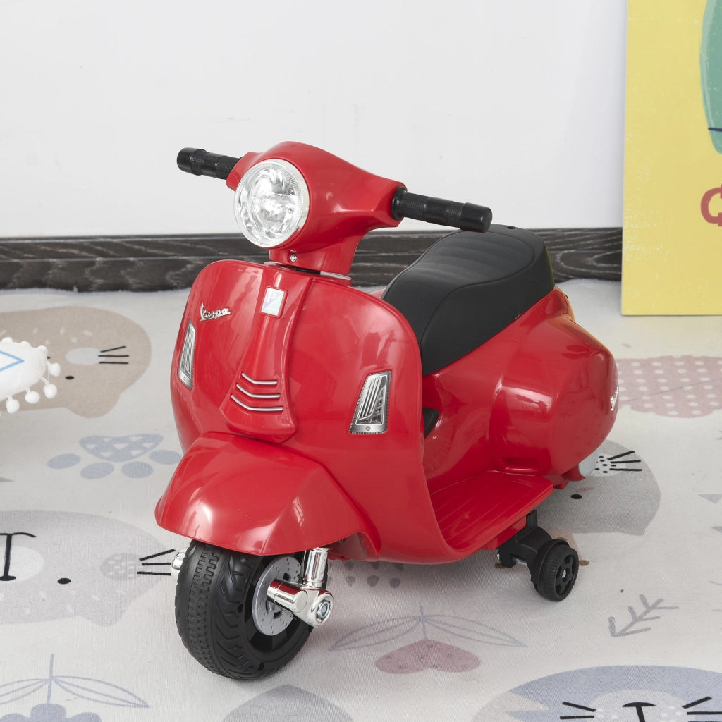 Moto Elettrica Vespa Licenza Ufficiale ¨C Xylo ¨C Bambini 18-36 Mesi, Rosso, 66.5x38x52 cm