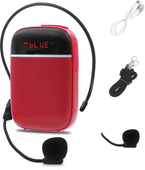 Altoparlante Bluetooth Portatile con Microfono e Ricaricabile Mini Speaker per Insegnanti e Guide Turistiche