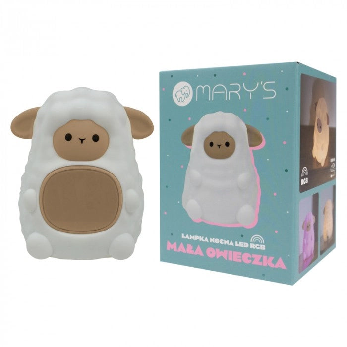 Mary's Lampada notte Pecorella LED RGB con sveglia