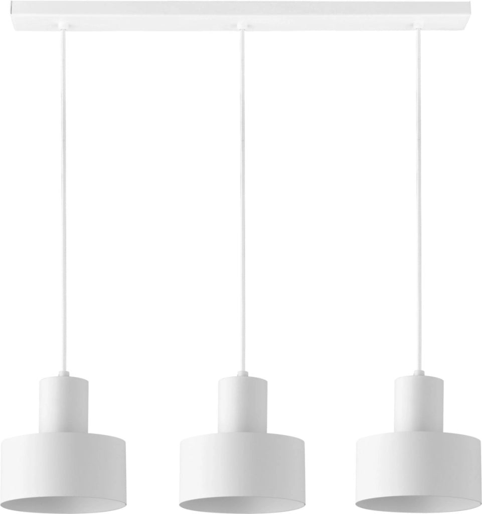 Lampada a sospensione bianca minimal Rif 3xE27 Sigma