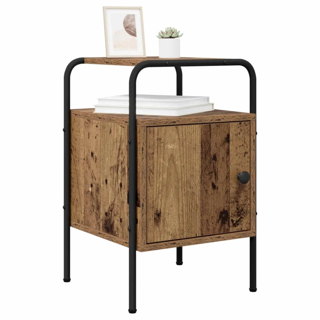 Armadio da Notte 2 pz Legno antico Legno ingegnerizzato 8007596