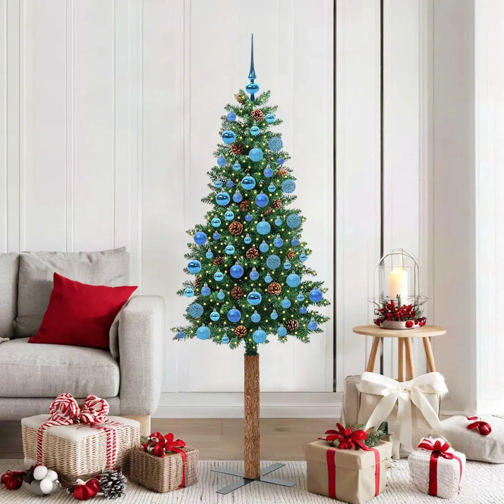 Albero di Natale | Decorazioni natalizie snodato con 300 LED con supporto Verde 180 cm