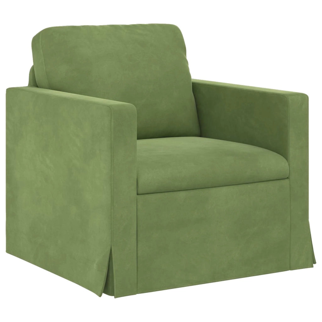 Set di divani 2 pcs Verde chiaro 198 x 78 x 80 cm Velluto 3407598