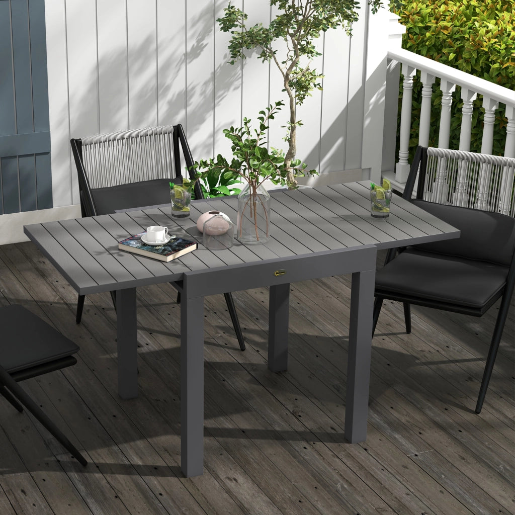 Tavolo da Giardino ¨C Minimal ¨C Grigio 162x80x75 cm