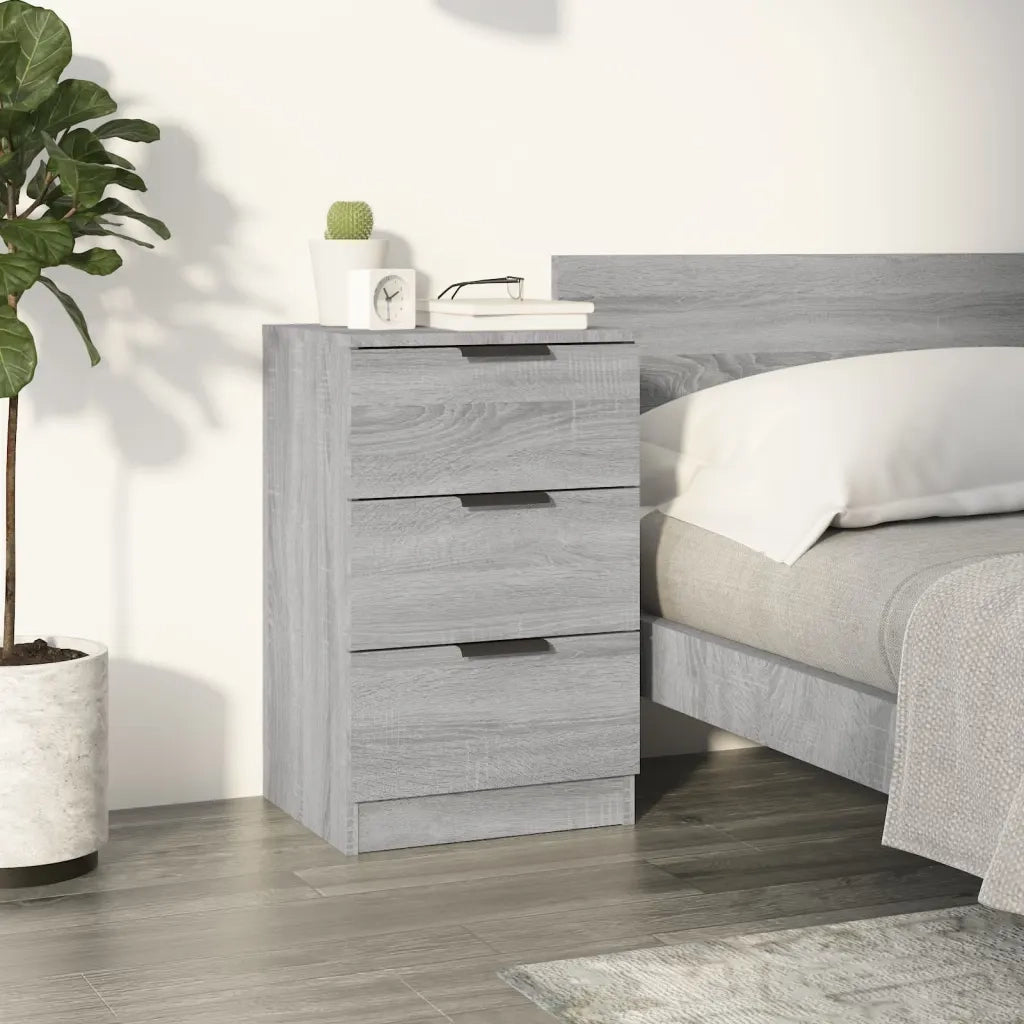 Comodino | Armadio da Notte | Mobiletto da notte Grigio Sonoma 40x36x65 cm