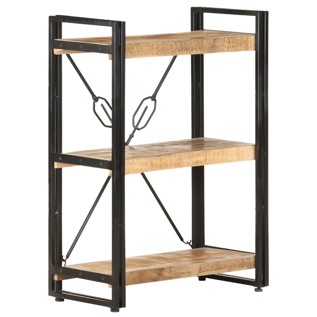 Libreria a 3 Ripiani 60x30x80 cm in Legno Massello di Mango 320618