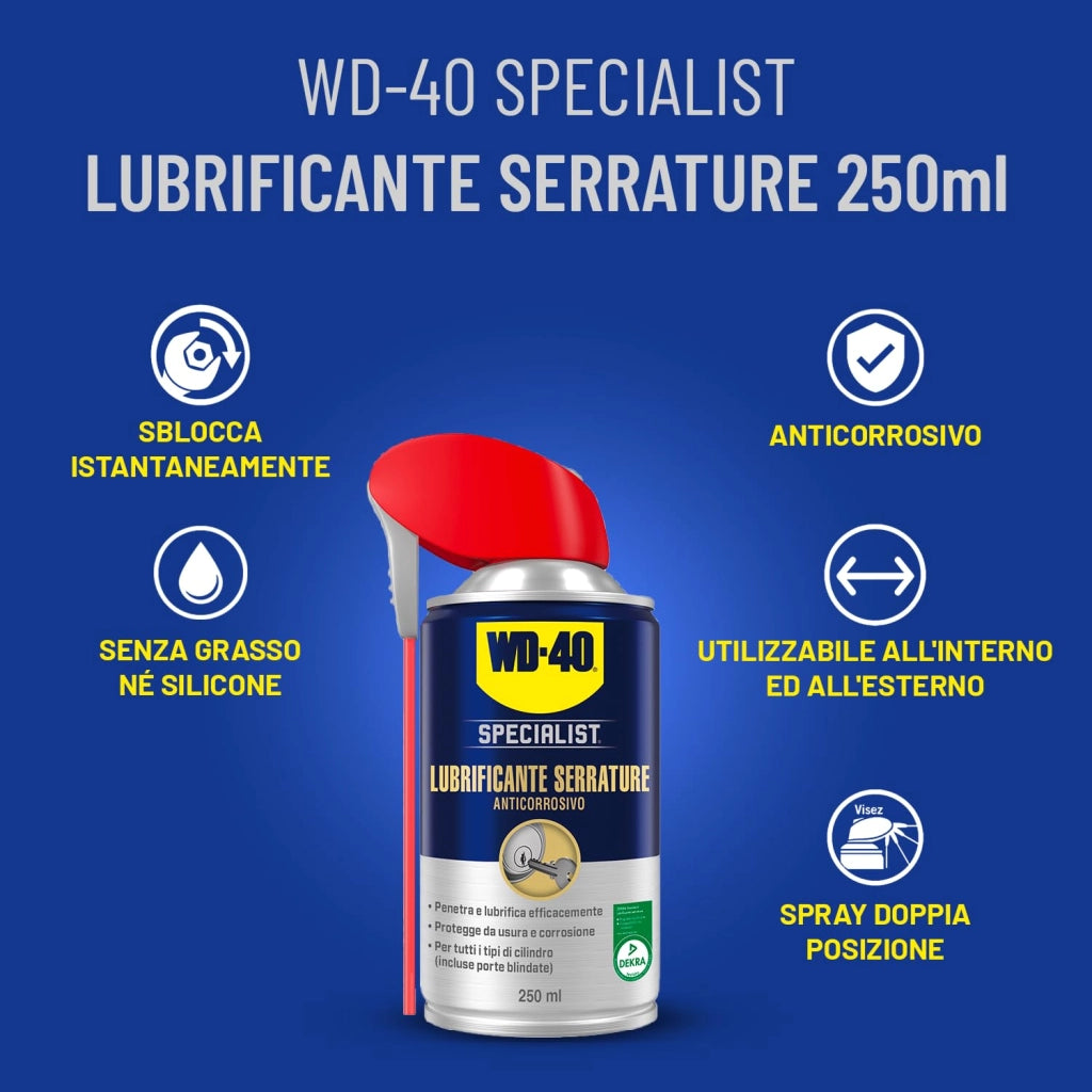 Lubrificante Serrature Spray Wd 40 250 ml