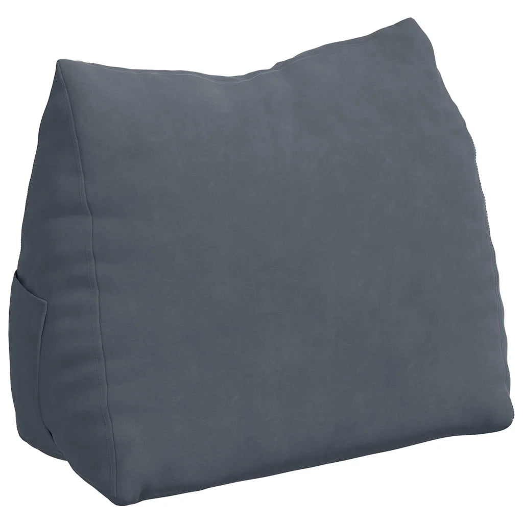 Cuscino per Schiena | Cuscino dorsale Grigio scuro 45 x 20 x 35 cm