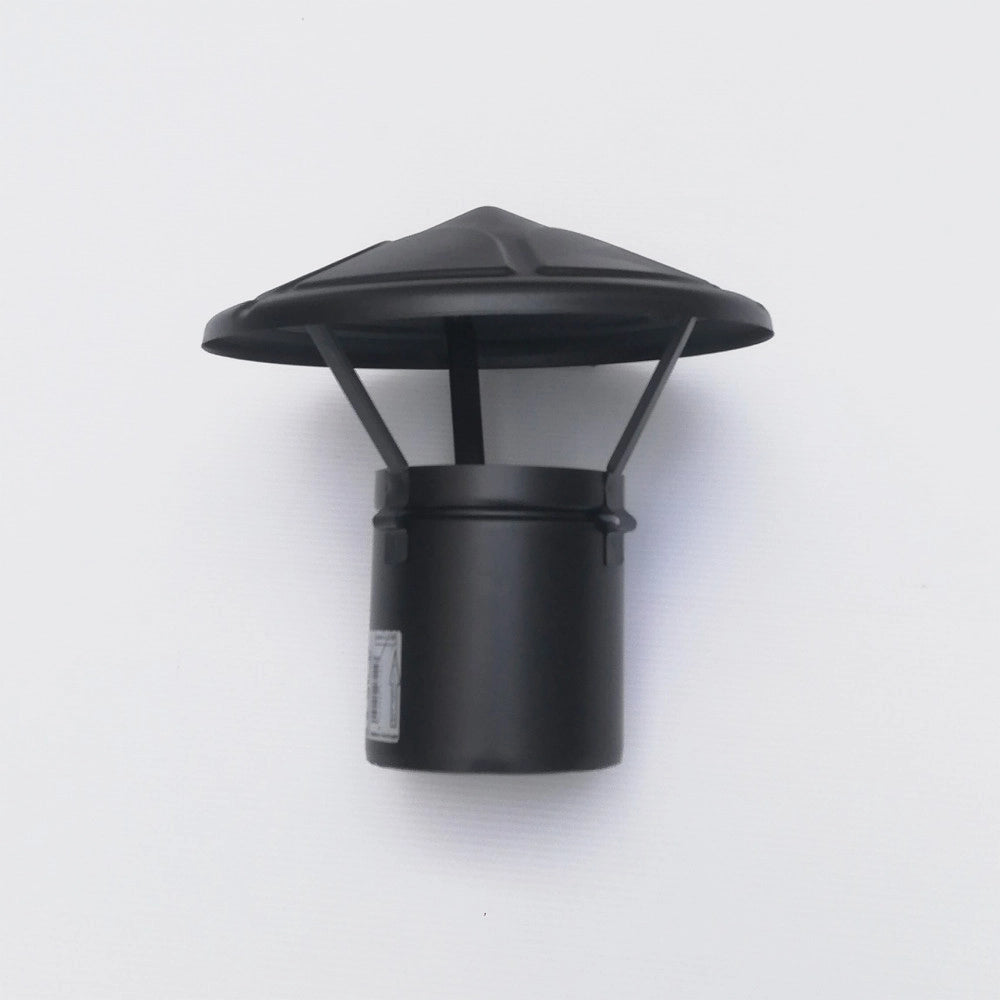 Terminale nero pellet tipo cinese da 80mm attacco maschio