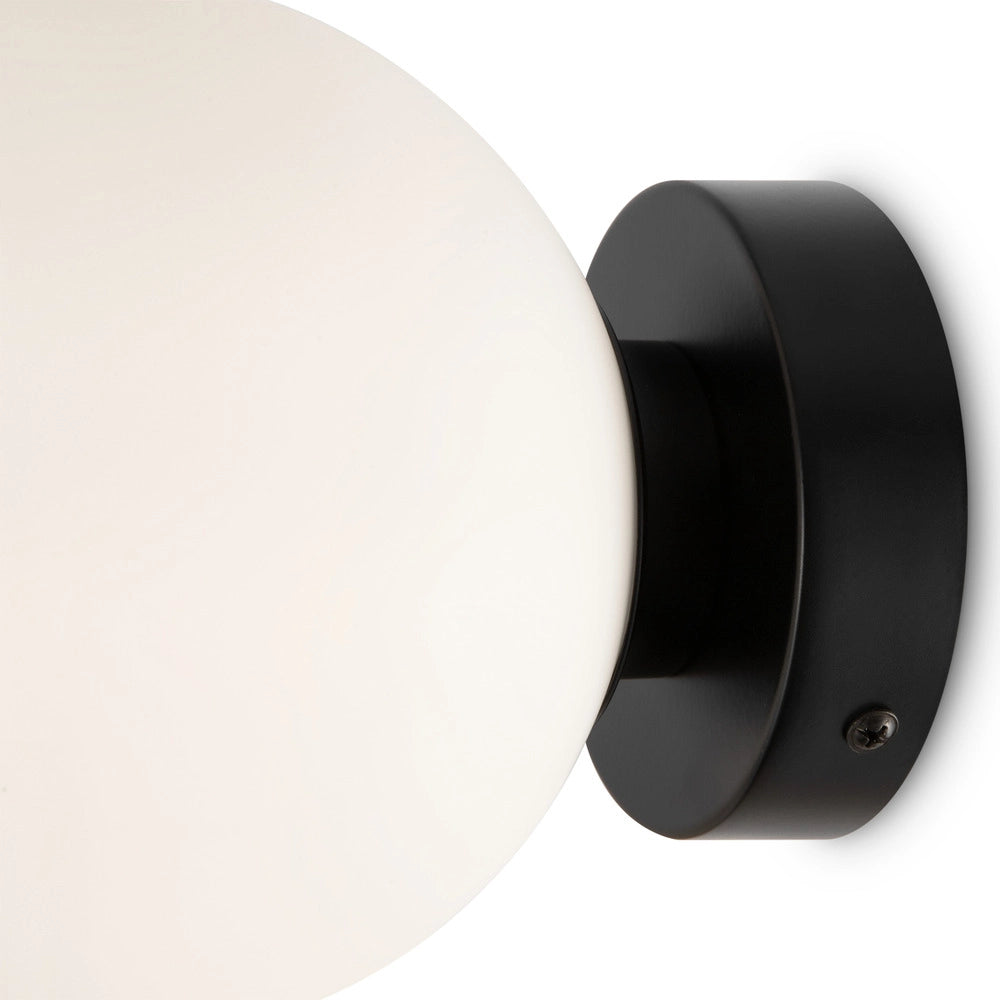 Applique Maytoni Basic Form MOD321WL-01B vetro bianco nera