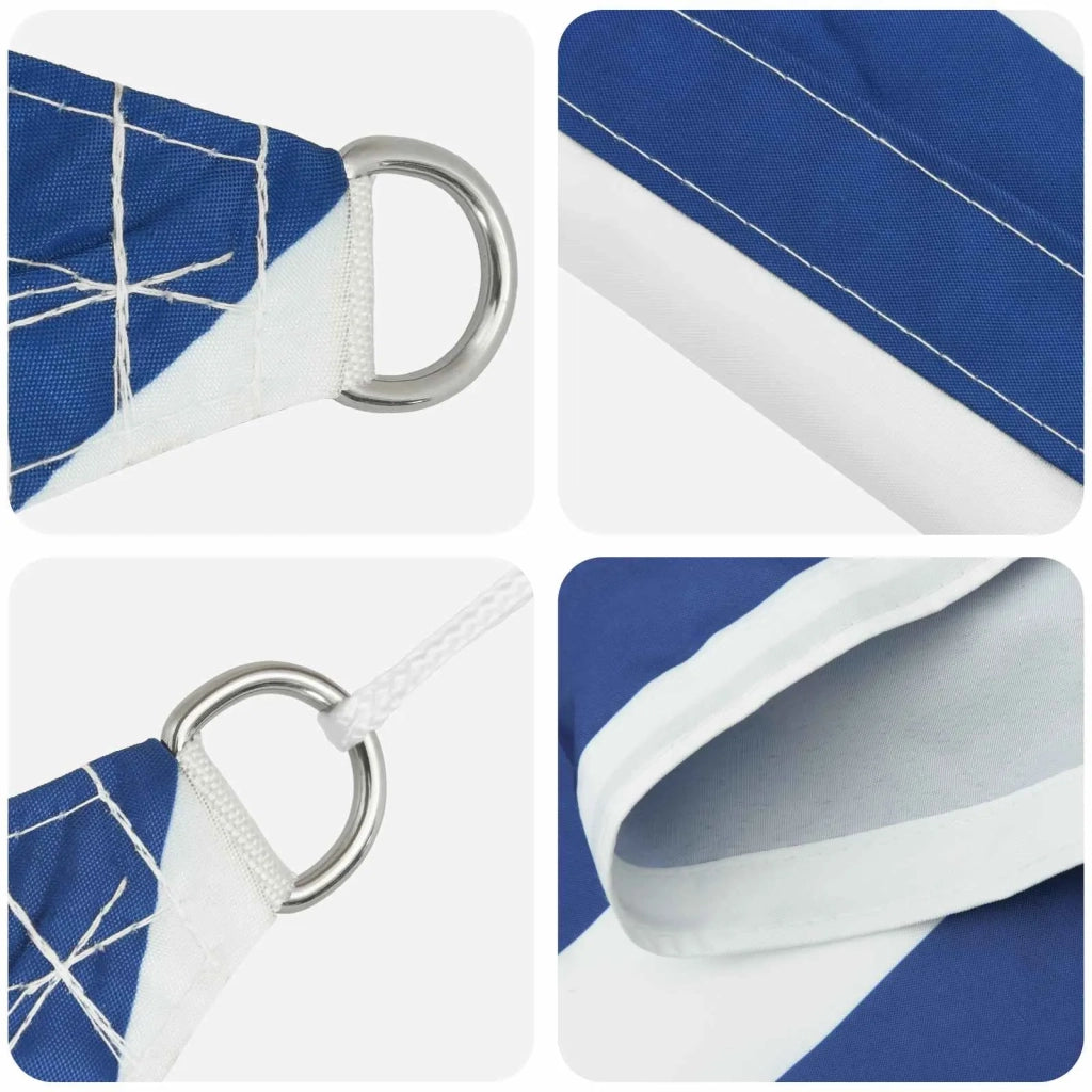 Vela da ombra solare Blu e Bianco 4,5 x 2 m 42031088