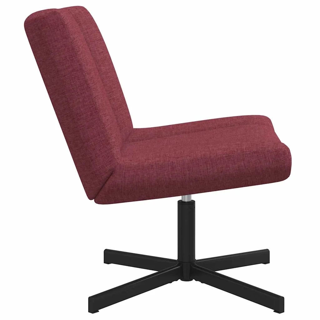 Sedia girevole Rosso Vino 63 x 75 x 76 cm Tessuto 42007328
