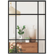 Specchio da Parete Rettangolare ¨C Minimal ¨C Nero 70x50 cm