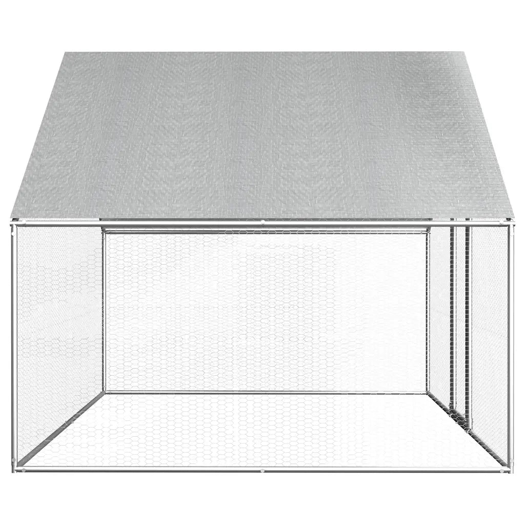 Gabbia per Polli da Esterno 2,75x2x1,92m in Acciaio Zincato 170788
