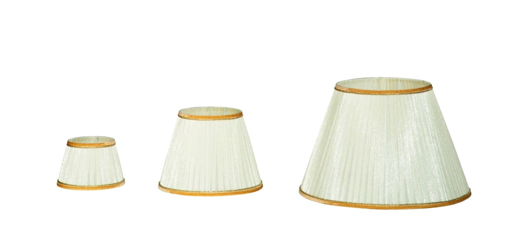 TC 3530 PARALUME DM.25CM AVORIO E ORO ATTACCO E14