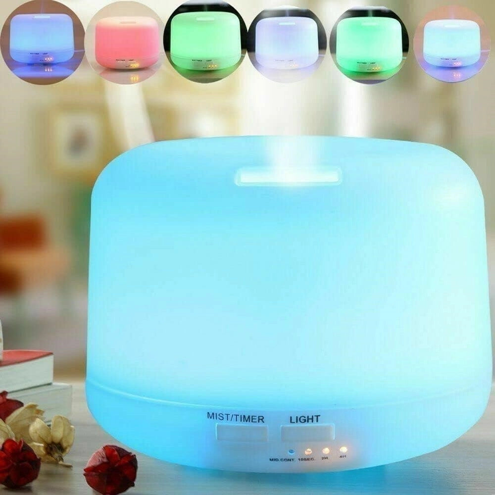Trade Shop - Diffusore Aromi 300ml Umidificatore Lampada Fragranza Con Telecomando Profumatore -