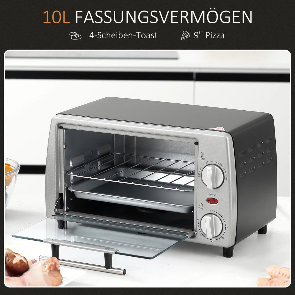 Forno Mini 10L 750W ¨C Minimal ¨C Argento