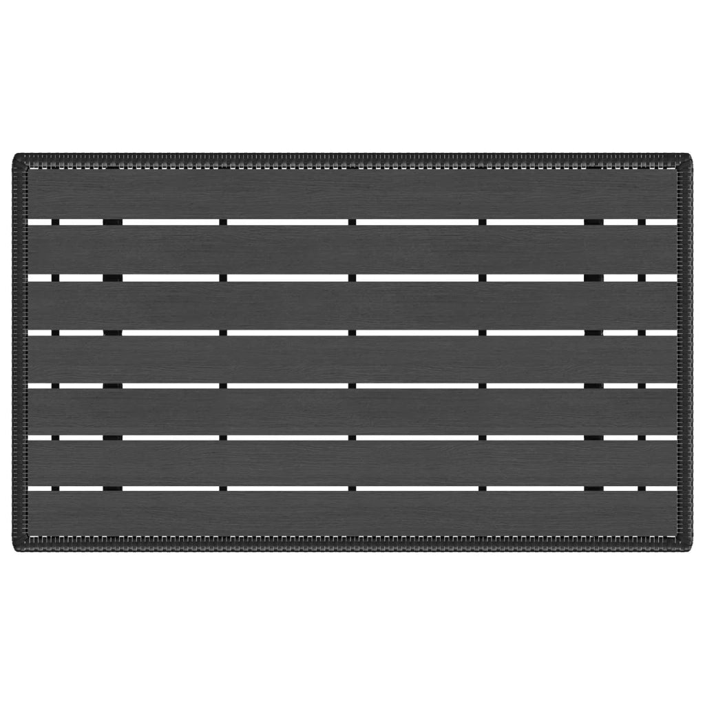 Set da pranzo per esterni 3 pz Nero polyrattan 3422256