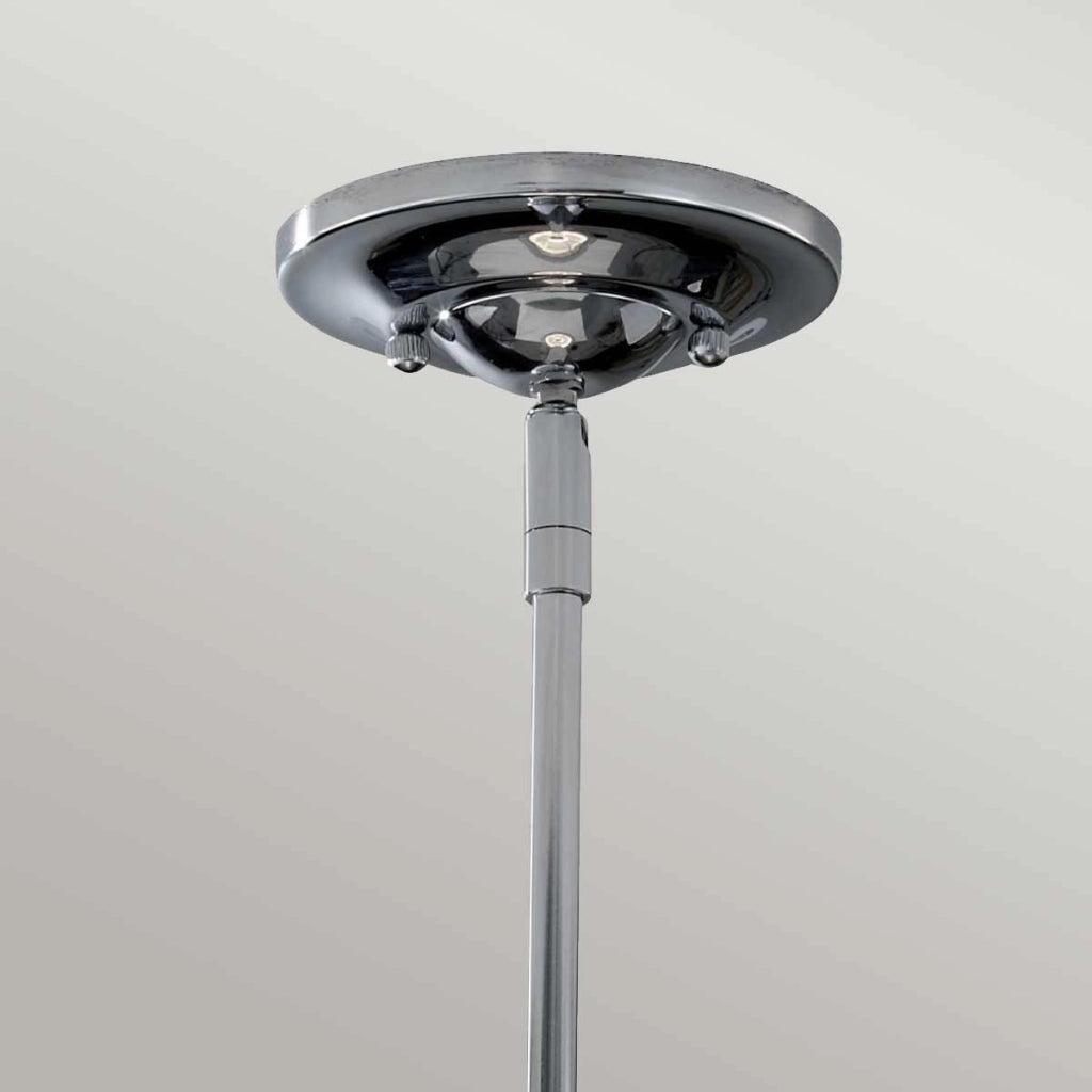 Lampada a sospensione Feiss Joplin cromo E27 100W Ø20cm