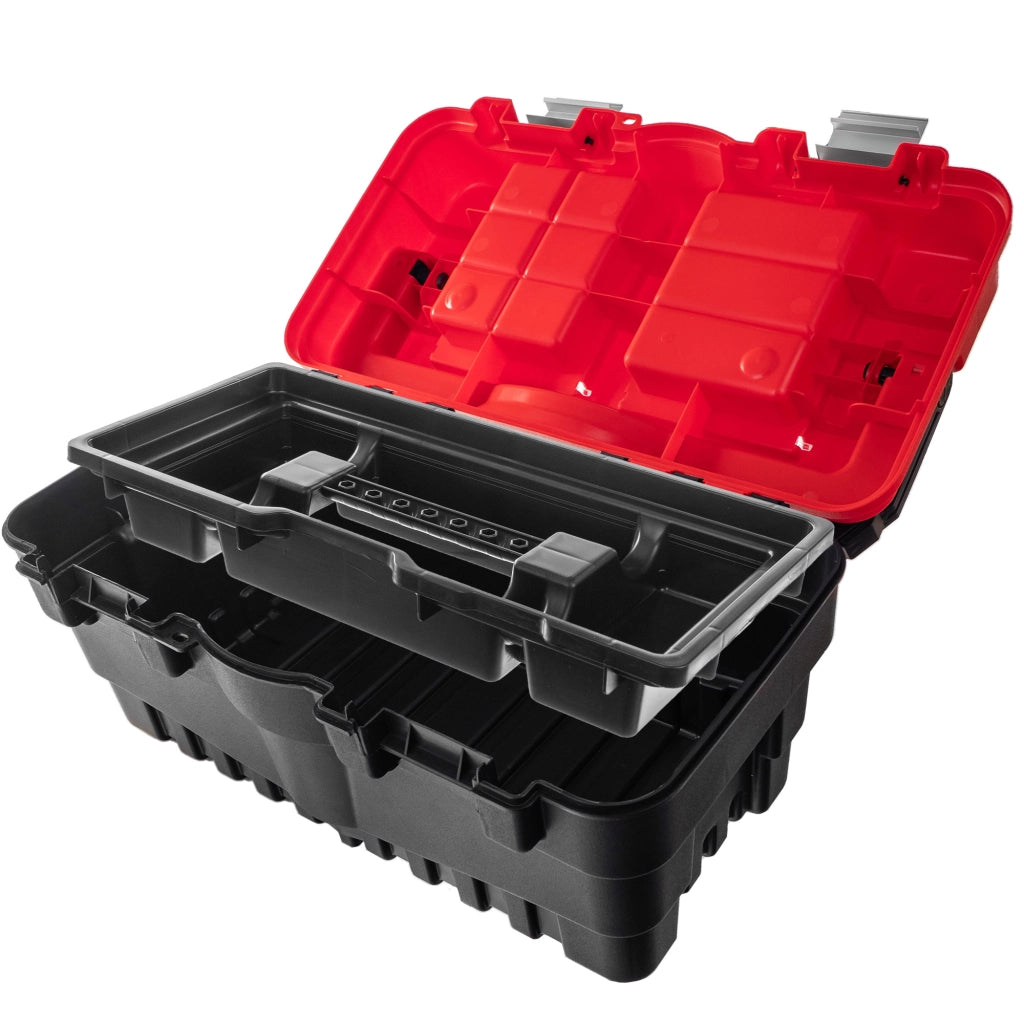 Cassetta degli attrezzi KADAX, sistema di organizzazione utensili professionale per officina.
