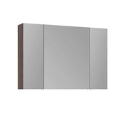 Mobile da bagno con specchio "Side 100" - 100 x 16 x 66 cm - Noce scuro