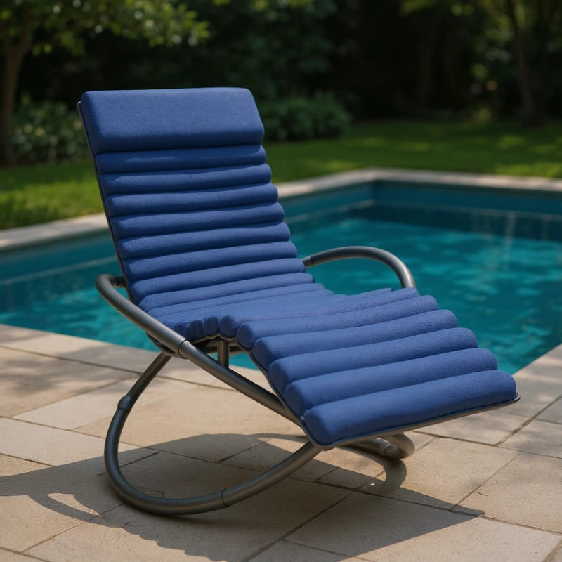 Lettino prendisole SWING LUXE MONACO - Blu