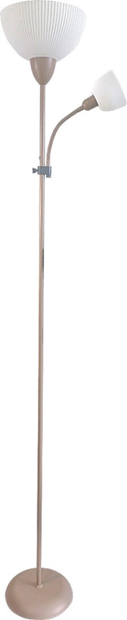 Lampada da terra Action Pro 2 luci grigio-beige Rabalux