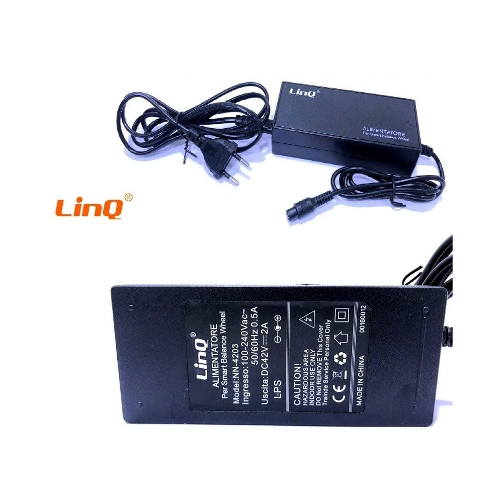 Trade Shop - Alimentatore Caricabatteria Smart Balance Hoverboard Output 42 V 2 Ahm -
