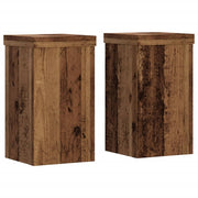 Portavasi mobili per fiori set da 2 legno di recupero legno ingegnerizzato marrone 02_0045369