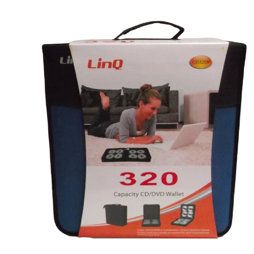 Trade Shop - Borsa Porta Cd 320 Posti Raccoglitore Custodie Cd Dvd Valigetta A Cerniera Cd320p -