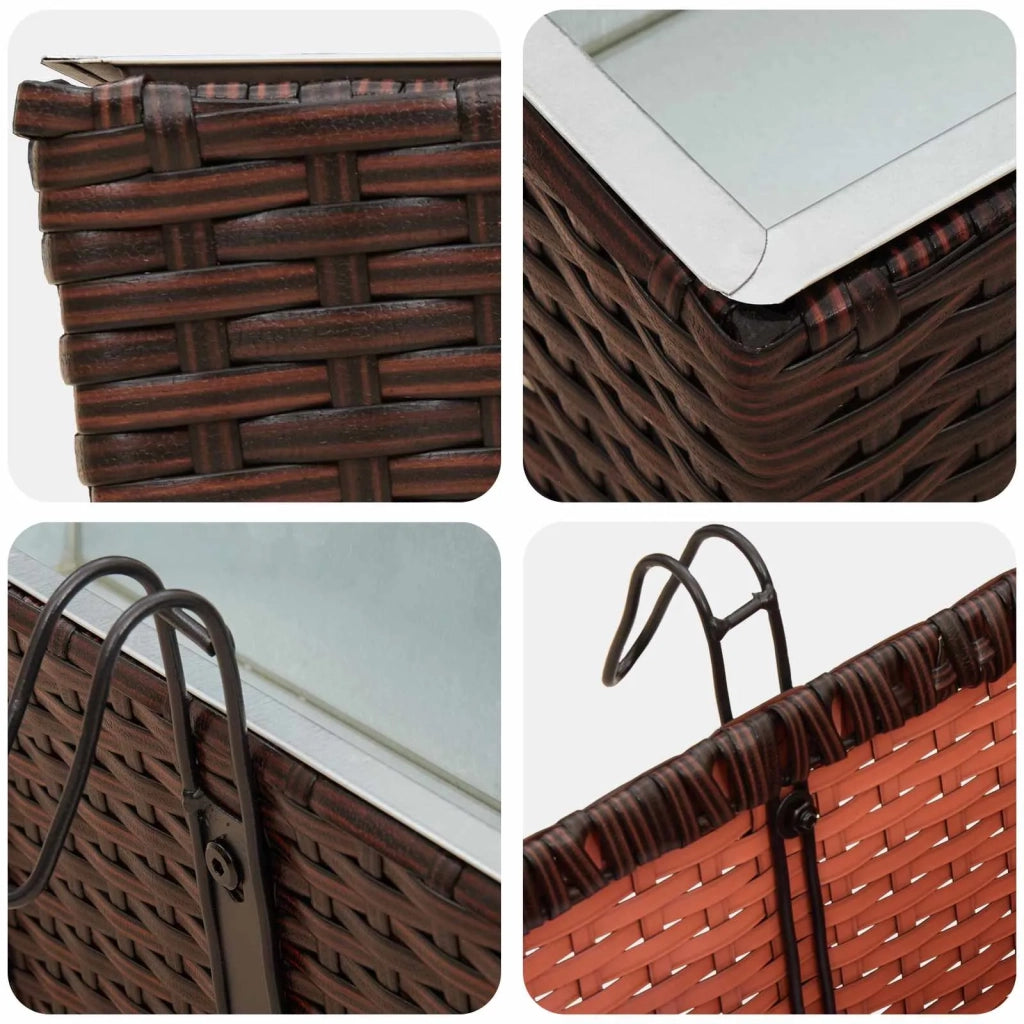 Ringhiera 2 pcs 80 x 17 x 17 cm Metallo 42026969