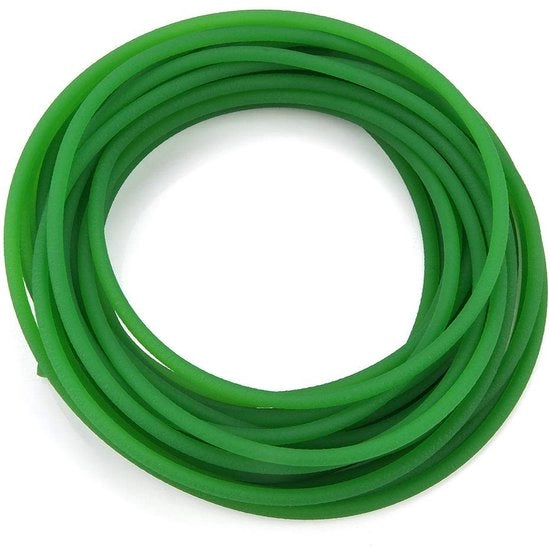 Cintura in Poliuretano - Prestazioni Elevate - Cintura Circolare - Guida - Prestazioni Elevate - Superficie Ruvida Verde - 5mm x 10m - Cintura Circolare