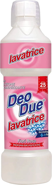 DEO DUE DETERGENTE PER LAVATRICE DA  25 LAVAGGI AI FIORI ROSA