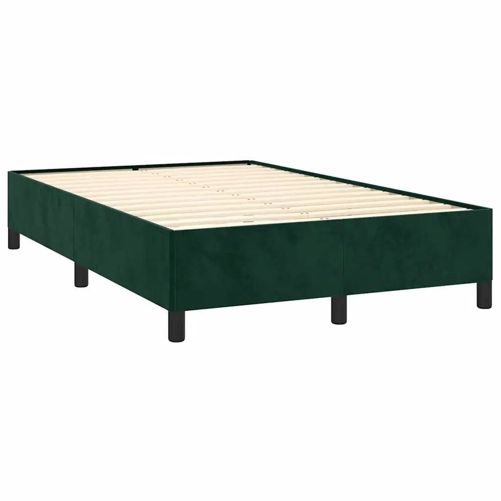 Giroletto senza Materasso Verde Scuro 120x200 cm in Velluto 347315