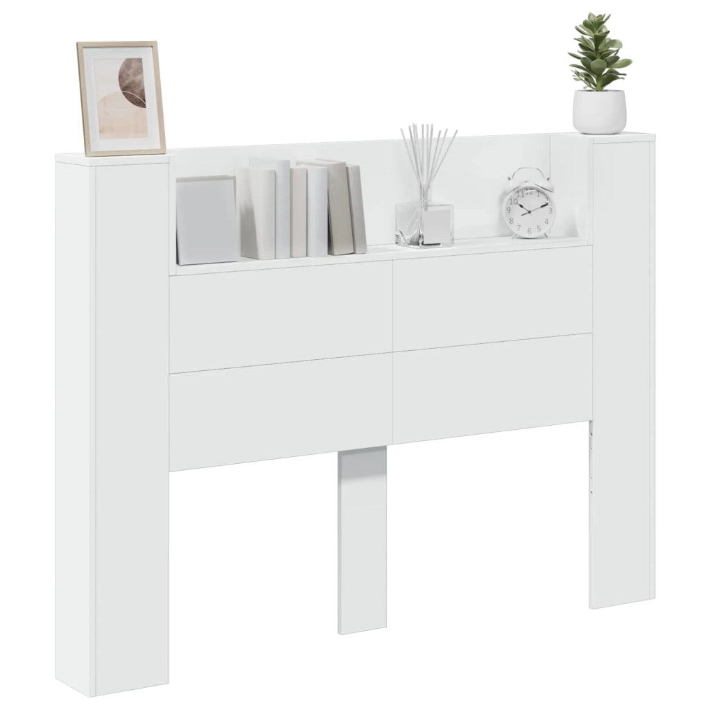 Testata con Mobile e LED Bianco 140 x 16,5 x 103,5 cm 8006538