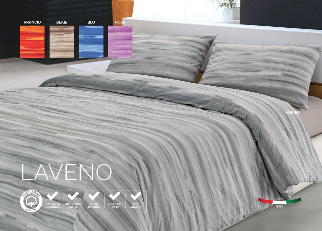 Telo Arredo Multiuso Copritutto In 100% Cotone Disegno Laveno - Singolo - Arancio