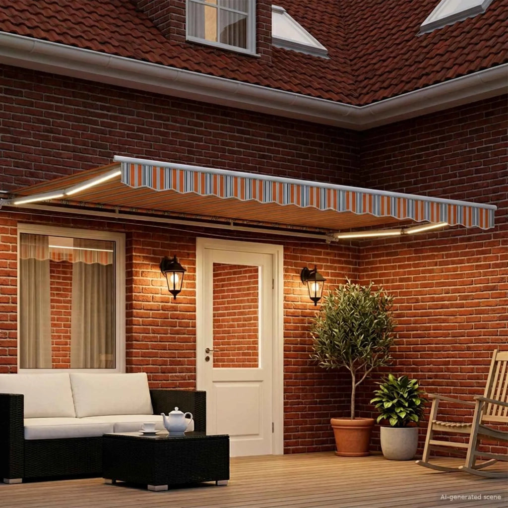 Cornice per Tenda Manuale con LED 4,5 × 3 m 3420658